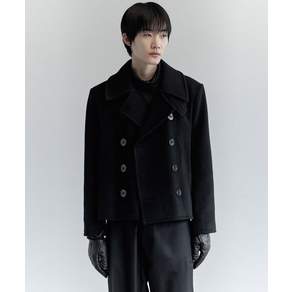 KIRYU [SIZE L]PEA COAT_BLACK