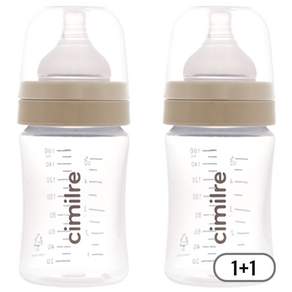 시밀레 클래식 와이드 PP젖병 1+1 160ml (젖꼭지 포함)