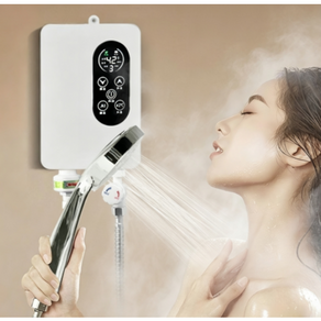 Mochae 전기 순간 온수기 온도조절 IPX4 방수 샤워기 가열 가정용 욕실 5500W