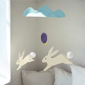 폼폼 토끼 모빌 DIY, 1개