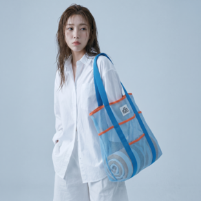 투도 특대형 메쉬 비치백 물놀이가방 수영 파우치 다용도