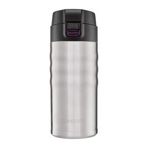 교세라 물통 세라믹 커피 병 머그병 350ml 원터치식 내면 세라믹 가공 진공 단열 구조 보온 보냉 CERAMUG 세라마그 실버 MB-12F SS