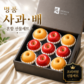 [만족도1위] 정성가득 사과배혼합 명절 과일선물세트