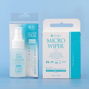 [CURA] 렌즈 클리너 50ml & 와이퍼 세트 50매
