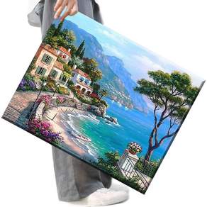 FASEN 액자 보석십자수 캔버스형 DIY 키트 40 x 50 cm