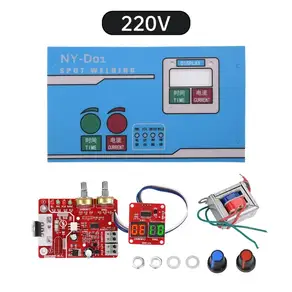 Gaqqee 40A/100A 스폿 용접기 제어 보드 용접기 AC 110V 220V ~ 9V 변압기 컨트롤러 보드 타이밍 현재 시간