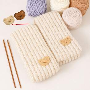 리빙만렙 DIY 목도리 뜨개질 키트 초보자용 (제작영상 제공)