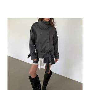 [9월 14일 배송] ASURA AUTHENTIC TRENCH JACKET (CHARCOAL)