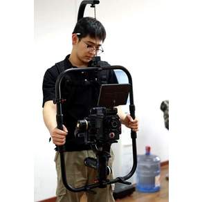 카메라 짐벌 듀얼핸들 스태빌라이저 그립 DSLR 안정기 연장봉 웨이트