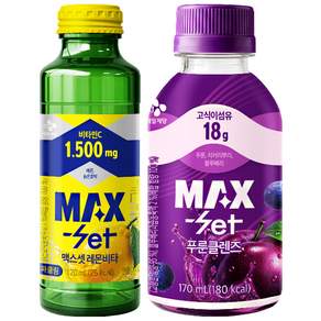 맥스셋 레몬비타120ml + 맥스셋 푸룬클렌즈170ml