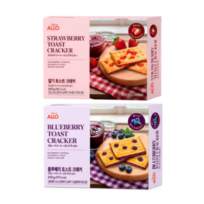 알로 블루베리 토스트 크래커 210g+딸기 토스트 크래커 210g