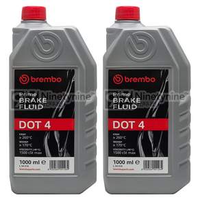 1+1 브렘보 DOT4 프리미엄 브레이크 오일-1L BMW 벤츠 아우디 폭스바겐 포르쉐 볼보 재규어