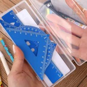 너블룸 삼각자세트 15cm 4p 블루