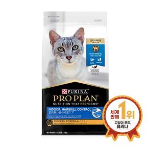 프로플랜 고양이 어덜트 기능성 사료, 인도어, 1.5kg, 1개