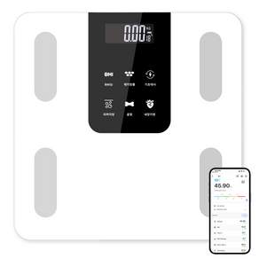 AURURA 가정용 스마트 인바디 체지방 체중계 강화유리 LCD 블루투스