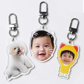 주문제작 키링 아크릴 굿즈 아기 강아지 고양이 키홀더 자동차 키링