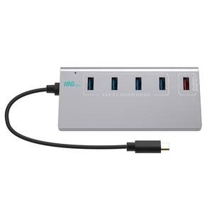 NEXT-3290TC-10G USB-C to Type-A 3.2 GEN2 10G 유전원 5허브
