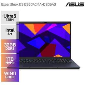 *후속모델로 출고됩니다.*ASUS ExpertBook B3 B3604CMA-Q90540 인텔 코어 울트라5 16인치 사무용 인강용 비즈니스 노트북