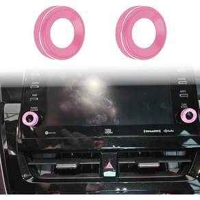 Toyota C-HRCameraCamera HybridCorollaCorolla HatchbackSiennaTacomaVenza용 8인치 또는 7인치 터치스크린 노브 트림 Pink