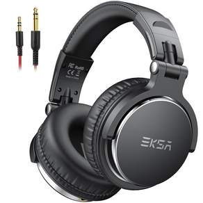 EKSA P100 유선 스튜디오 헤드폰 50mm 오버이어 Hi Res Audio