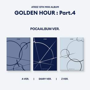 ATEEZ 에이티즈 - 미니 13집 앨범 GOLDEN HOUR : Part.4 포카앨범 / 버전