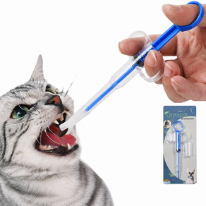 YSHI고양이 강아지 올인원 투약기 반려동물 약먹이기 간편 투약 도구 키트 가정 반려동물 일상 약복용용
