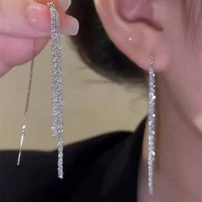 태쓰 스파클링 긴줄 귀걸이