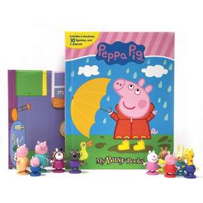 Peppa Pig My Busy Book 페파피그 비지북:[ 미니피규어 10개 놀이판 포함 ]