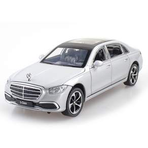 마이카 다이캐스트 금속 1:24 벤츠 S400L 모델 합금 자동차 모형 피규어 장식