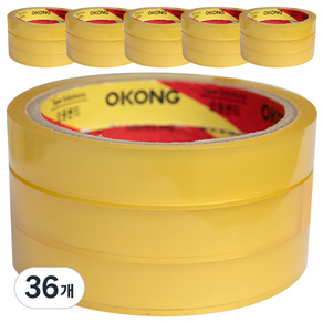 오공 OPP 물레방아 리필용 중포장 문구테이프 16mm x 25m
