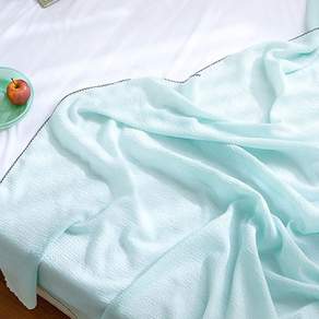 순면 리플직조 홑이불 SS 멜론컬러 통기성 여름침구 파스텔톤 싱글침대용 경량