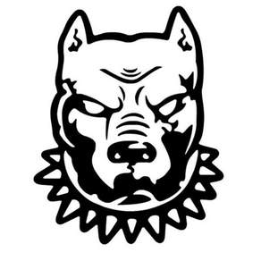 차량 데칼 반사 스티커 핏불 자동차 튜닝 낱개 자동차스티커튜닝 1개+이음무역Shop