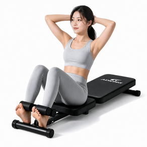 KEMEI 윗몸 일으키기 기구 가정용 실내 복근 운동기구 싯업보드 접이식