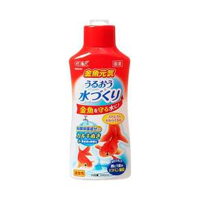 젝스 금붕어 건강 우루오우 물 만들기 300mL 카르키 누키 계량 캡 포함 점막 보호재 포함