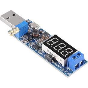 USB 승강압 전원 모듈 DC DC 가변형 컨버터 5V 입력 1.2V부터 24V까지 출력 조절 가능