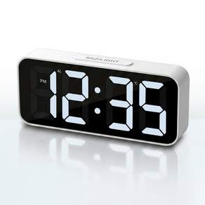 무소음 디지털 BIG LED 탁상 알람시계 주 야간 자동 밝기 조절 온도 날짜 AL-35C