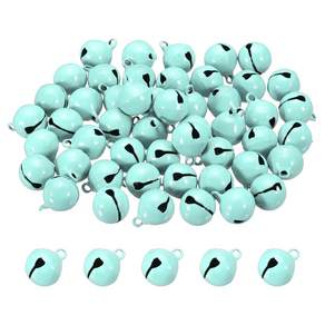 PATIKIL 미니 징글벨 14mm 0.55in 그레이 50개입