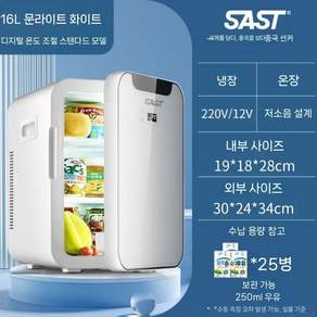 소형 미니 자동차 냉장고 학생 기숙사 화장품 냉온장 겸용