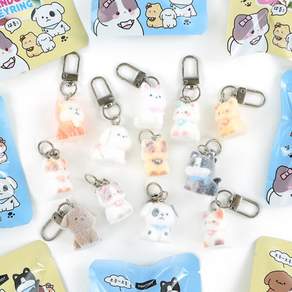 핑크풋 플로키애니멀 키링 1탄 60p