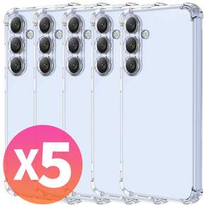 넥스트모바일 1+1+1+1+1 갤럭시 S25 플러스 울트라 카메라 보호 풀커버 범퍼 젤리 투명 휴대폰 케이스