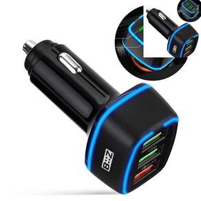 충전시거잭 시거잭충전기 차량용 QC3.0 고속 충전기 USB 3포트 차량용충전기+이음무역Shop