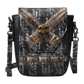 Steampunk 작은 크로스 바디 가방 어깨 핸드폰 지갑 Satchel