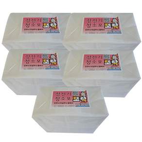 뽀닥 또닥 부드러운 정전기청소포 450X250 막대 걸레 대형 대용량 청소포 500장
