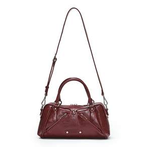 썬번프로젝트 FAUX LEATHER MINI M.O.S BAG BURGUNDY