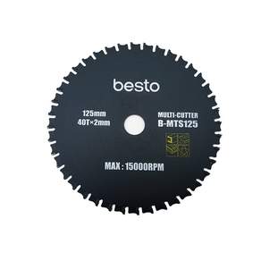 멀티용 팁쏘 B-MTS125 125mm×2.0mm×40T 내경15mm 멀티쏘 철판 목재 알루미늄 절단 재단