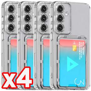 벌크온 2+2 갤럭시 S24 S24플러스 S24울트라 카드 수납 카메라 보호 변색방지 휴대폰 하드 젤리 케이스