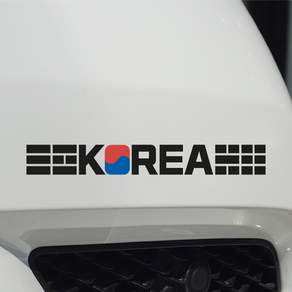 코리아 태극기디자인 레터링스티커