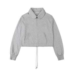 뚜오미오 ROUND COLLAR STRING TOP [HEATHER GREY]