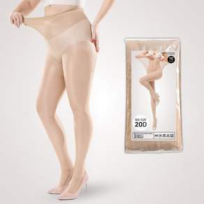 패션파트너 빅사이즈 XXL 키큰녀 롱다리 엉덩이 두 줄 봉제선 고탄력 하이서포트 20D 팬티스타킹 10P