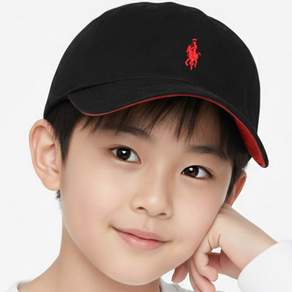 베이직엠 아동용(7~13세) 사계절 야구모자 볼캡 워싱 승마자수